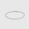 TOM WOOD ARMBÅND CURB SILVER M