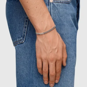 TOM WOOD ARMBÅND CURB SILVER L