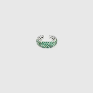 TOM WOOD EAR CUFF THICK FORREST GREEN