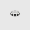 TOM WOOD RING CUSHION BAND POLISHED ONYX