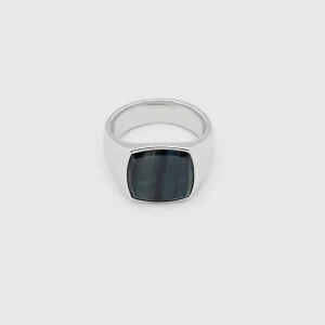 TOM WOOD RING CUSHION BLUE HAWK EYE