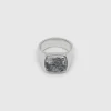 TOM WOOD RING CUSHION LARVIKITE