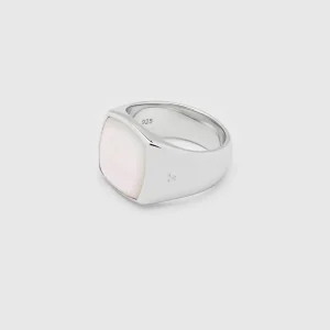 TOM WOOD RING CUSHION WHITE MOTHER OF PEARL