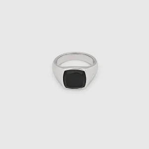 TOM WOOD RING KAY POLISHED ONYX