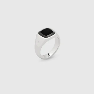TOM WOOD RING KAY POLISHED ONYX