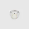 TOM WOOD RING LIZZIE WHITE MOTHER OF PEARL