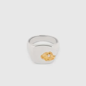 TOM WOOD RING MINED LARGE DIAMOND