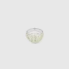 TOM WOOD RING MINI OVAL COCKTAIL GREEN