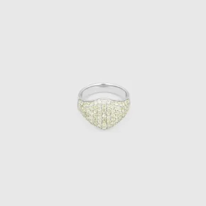 TOM WOOD RING MINI OVAL COCKTAIL GREEN