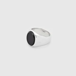 TOM WOOD RING OVAL BLACK ONYX