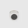 TOM WOOD RING PINKIE BLACK SPINEL