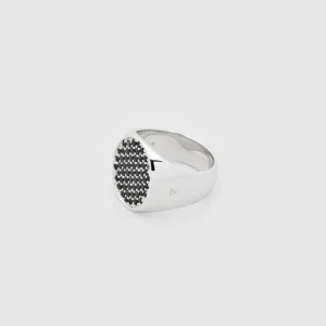 TOM WOOD RING PINKIE BLACK SPINEL