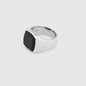 TOM WOOD RING SHELBY POLISHED ONYX