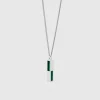 TOM WOOD SMYKKE CUBE PENDANT MALACHITE